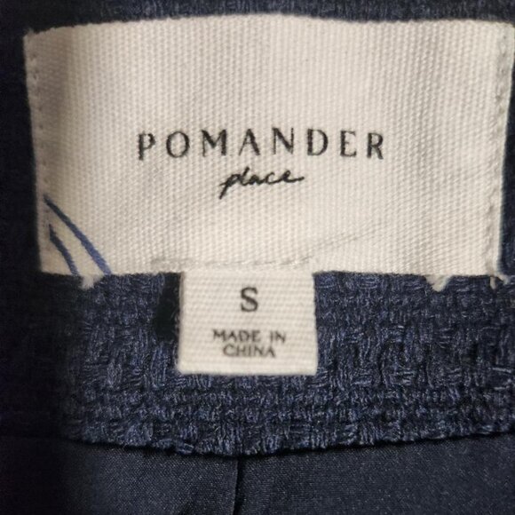 Pomander Place Navy Tweed Jennings Jacket Sz Small MSRP $148 - Picture 3 of 9